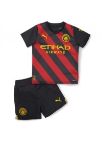 Manchester City Babyklær Borte Fotballdrakt til barn 2022-23 Korte ermer (+ Korte bukser)